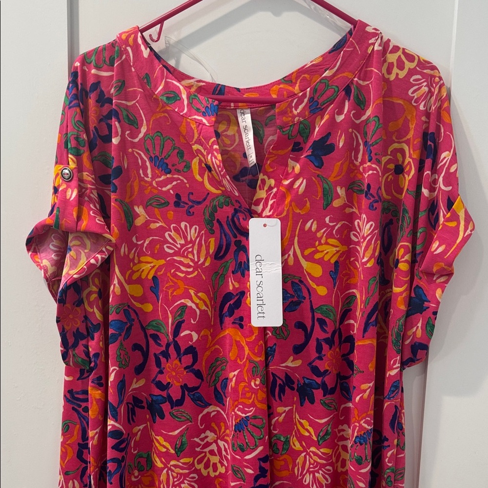 Colorful Floral Women's Top by Dear Scarlett